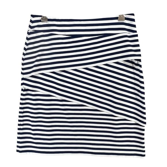 J McLaughlin Nicola Skirt Womens Small Stripe Stretch Catalina Cloth Nautical - Picture 4 of 11